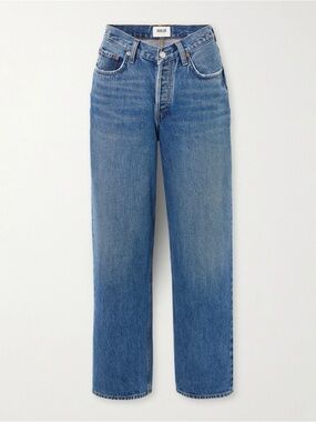 Agolde V Waist Baggy mid-rise straight leg jeans size 28